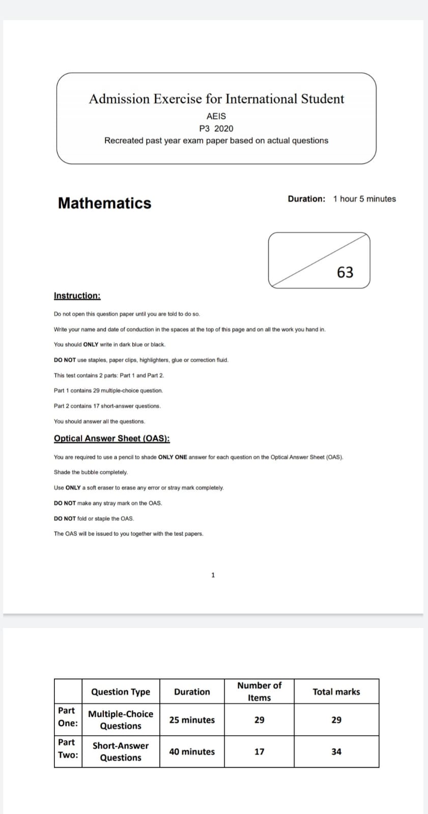 aeis-exam-paper-p3-aeis-exam-paper